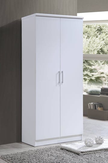 hodedah-2-door-wardrobe-with-4-shelves-white-size-full-1