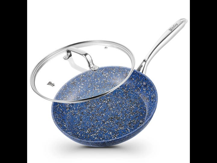 hlafrg-8-inch-nonstick-frying-pan-with-lid-blue-granite-skillet-non-toxic-even-heating-less-oil-omel-1