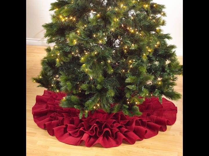 saro-lifestyle-christmas-tree-skirt-with-ruffled-design-red-72-1