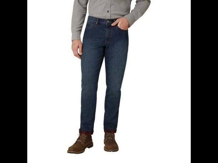 eddie-bauer-mens-flannel-lined-denim-blue-40x30-straight-fit-stretch-warm-comfortable-size-one-size-1