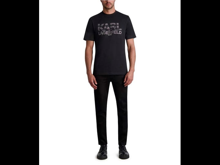 karl-lagerfeld-paris-mens-organic-cotton-beaded-logo-t-shirt-black-size-medium-1
