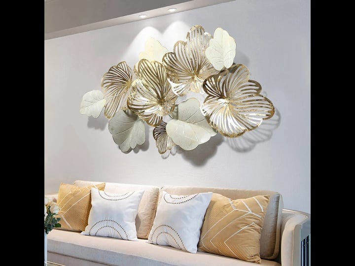 thlabe-home-decor-metal-wall-art-leaves-modern-large-wall-sculptures-gold-flower-blooming-handmade-3-1