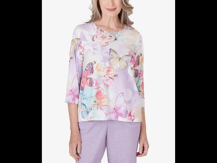 alfred-dunner-womens-garden-party-three-quarter-sleeve-butterfly-top-multi-size-small-1