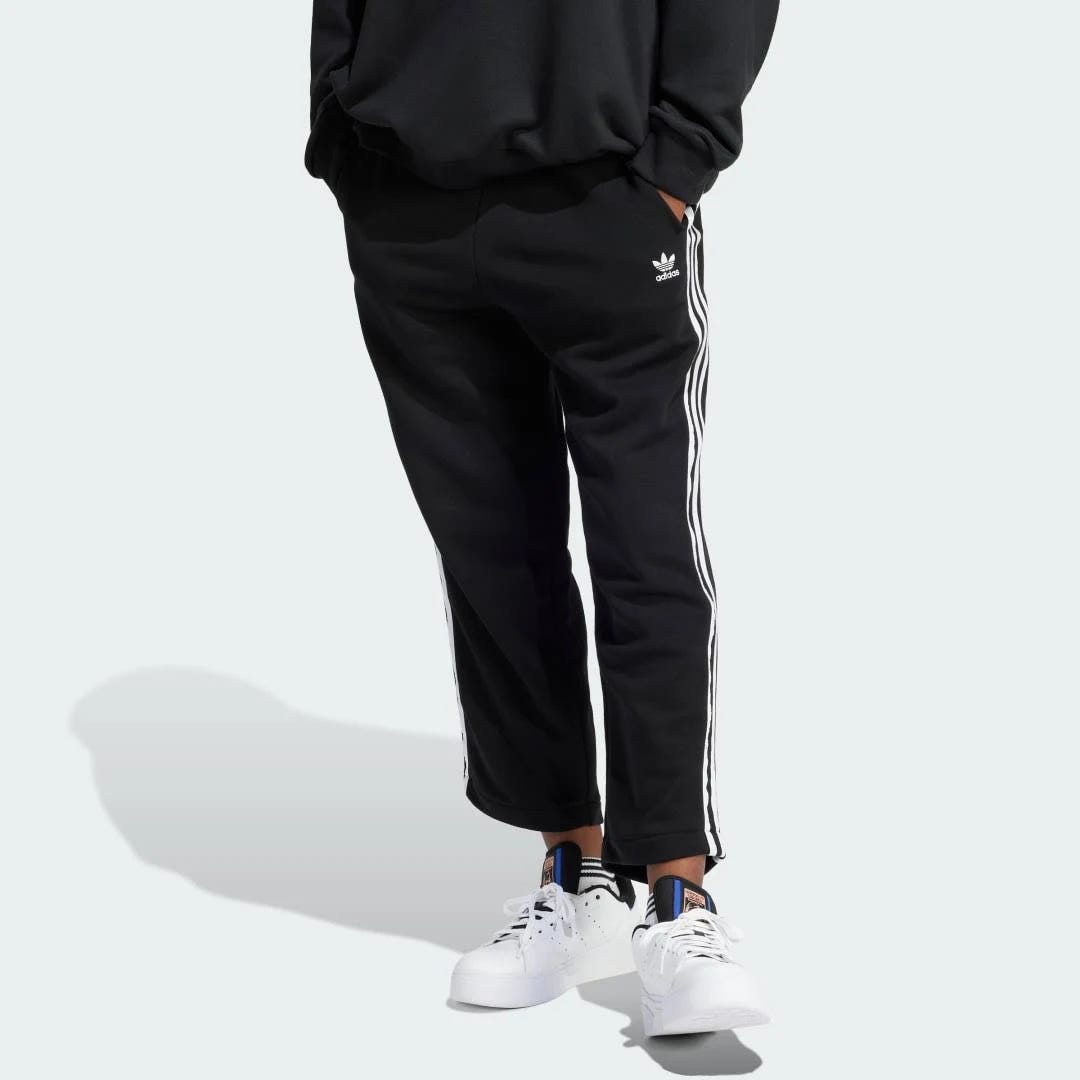 Adidas Women's Relaxed Black Joggers with Recycled Poly Construction | Image