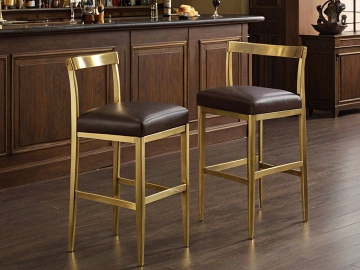 Brass-Leather-Bar-Stools-Counter-Stools-5