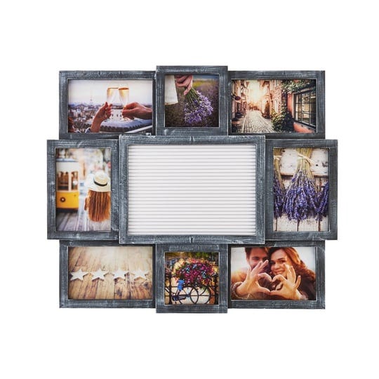 melannco-customizable-letter-board-with-8-opening-photo-collage-19-inch-by-17-inch-black-1