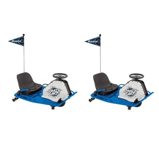 razor-high-torque-motorized-drifting-crazy-cart-with-drift-bar-blue-2-pack-1