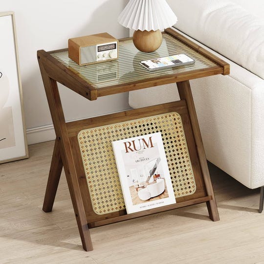 bamworld-rattan-side-table-boho-nightstand-mid-century-modern-end-table-glass-bedside-table-small-en-1