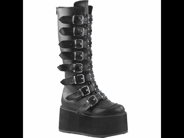 demonia-womens-damned-318-knee-high-platform-buckle-boot-black-8