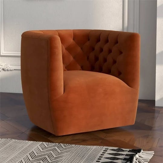 ashcroft-mid-century-modern-rose-burnt-orange-velvet-swivel-chair-1