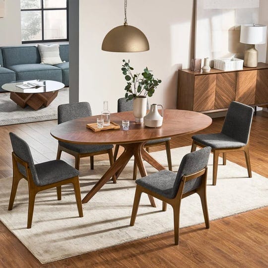 walnut-wood-oval-dining-table-set-with-4-chairs-brighton-by-castlery-1