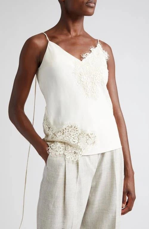 Elegant Cream Lace Camisole Top by Róhe - Size 10 | Image