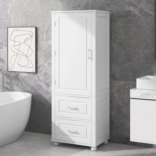 23-in-w-x-15-9-in-d-x-61-4-in-h-white-mdf-board-freestanding-bathroom-linen-cabinet-with-drawers-adj-1