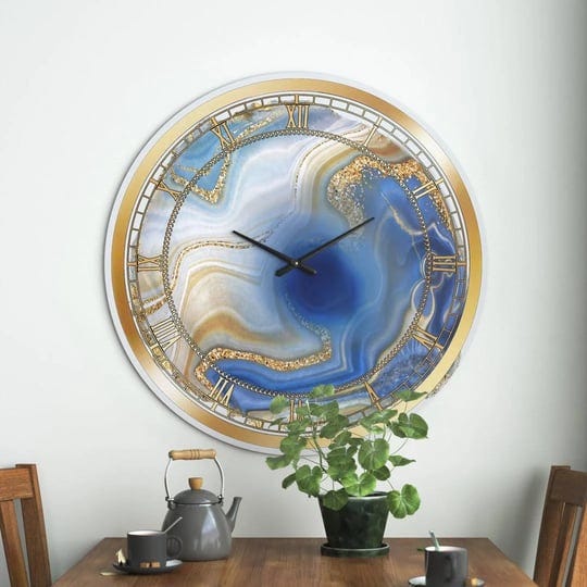 ocean-blue-golden-jasper-agate-i-modern-wall-clock-the-twillery-co-size-oversized-1