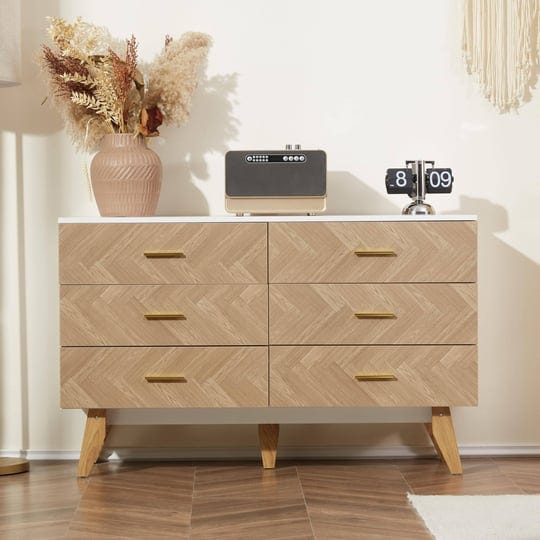 dhmaker-6-drawer-wood-dresser-mid-century-modern-double-dresser-wide-chest-of-drawers-wooden-storage-1