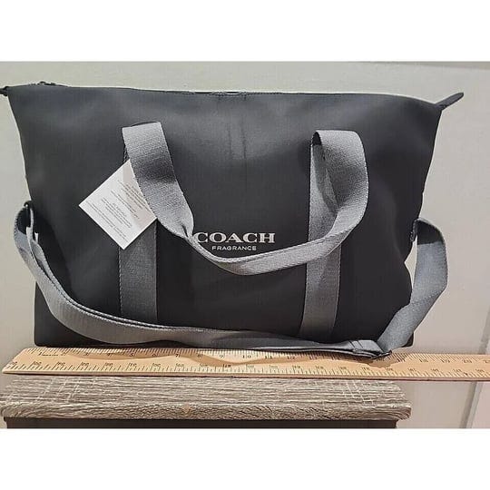 coach-fragrance-duffle-slate-black-weekender-carry-on-gym-shoulder-hand-bag-1