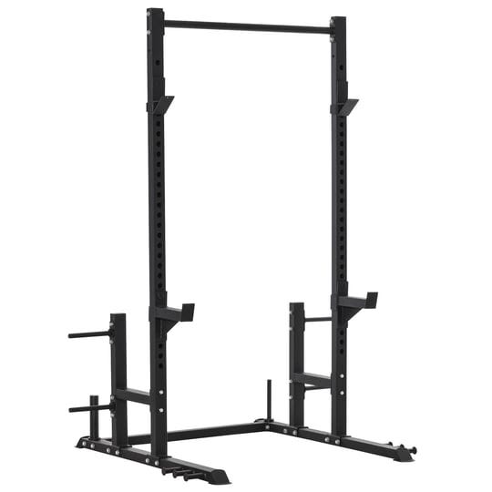 soozier-power-rack-with-pull-up-bar-and-adjustable-barbell-rack-heavy-duty-power-tower-strength-trai-1