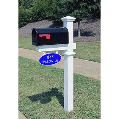 Reflective Double-Sided Handcrafted Hanging Mailbox Address Sign | Image