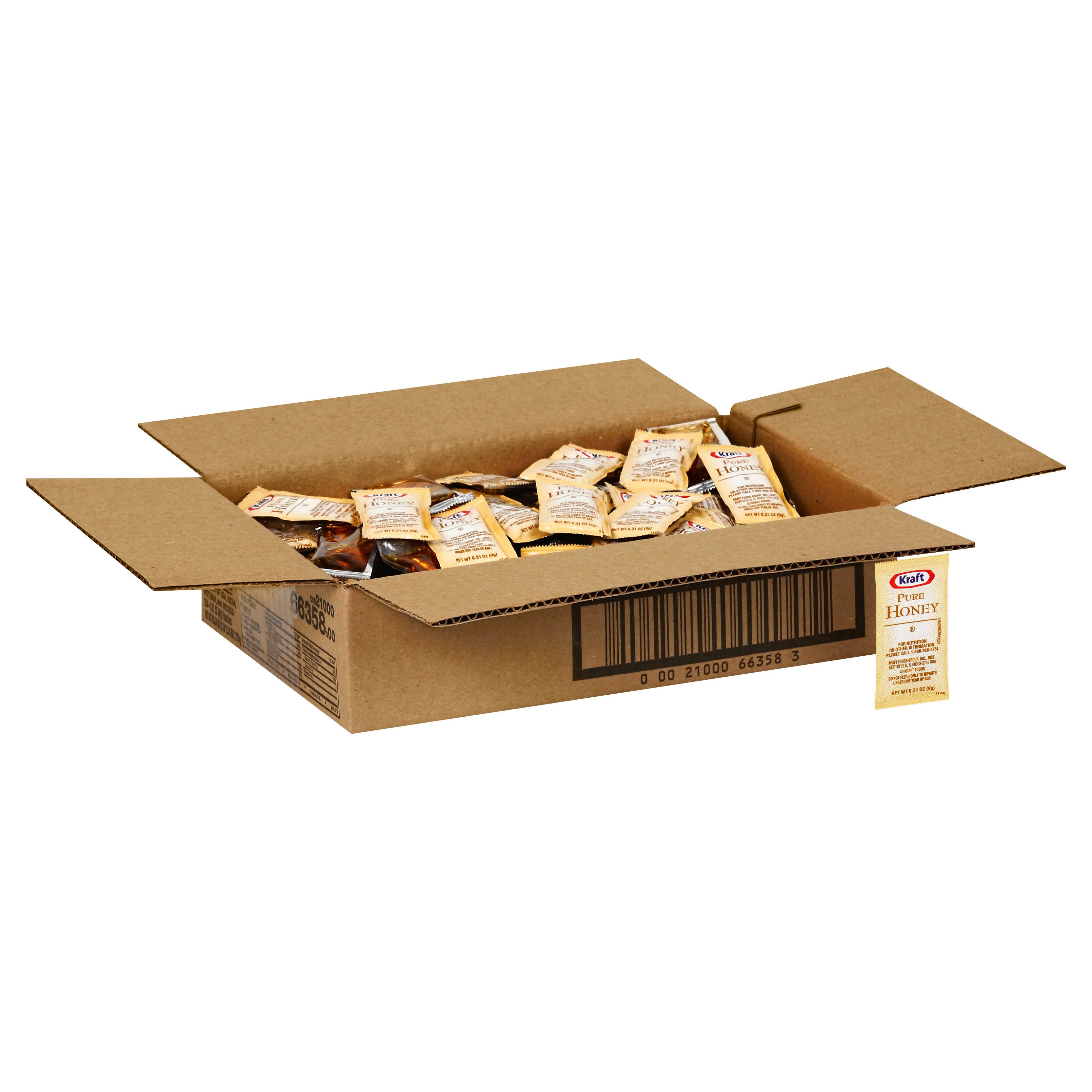 200 Kraft Pure Honey Packets for Bulk Storage & Convenience | Image