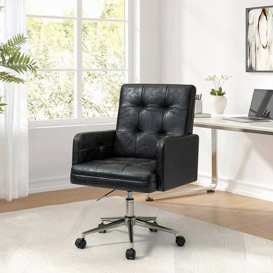 lorenz-modern-vegan-leather-height-adjustable-office-chair-with-5-wheels-by-hulala-home-black-1
