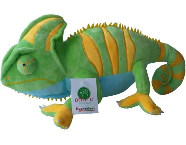 Adore Cham The Chameleon Plush Toy: Interactive Reptile Friend for Kids | Image