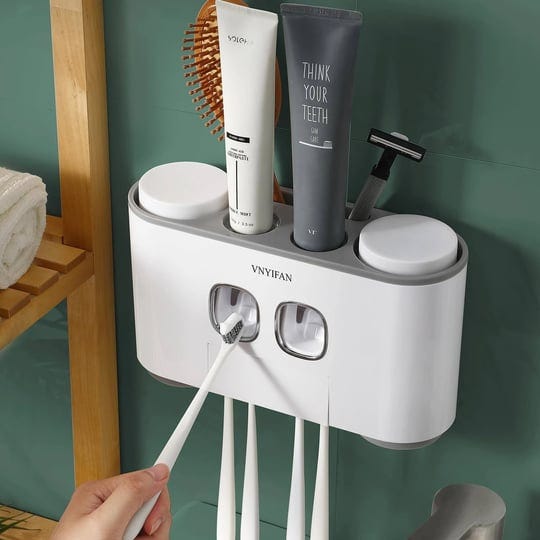 vnyifan-toothbrush-holder-wall-mounted-with-toothpaste-dispenser-for-bathroom-automatic-electric-too-1