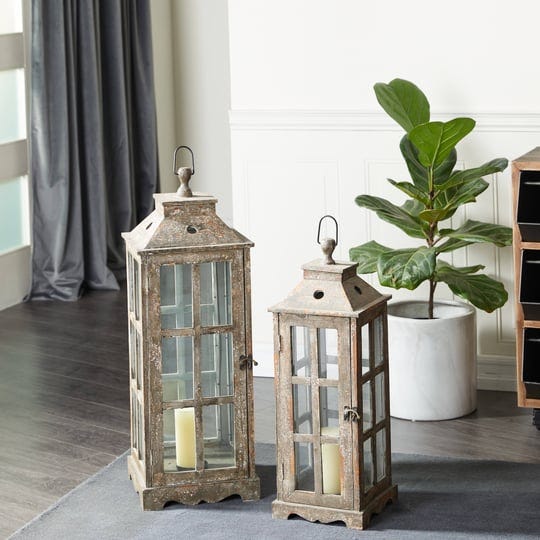 brown-wood-rustic-candle-lantern-set-of-3