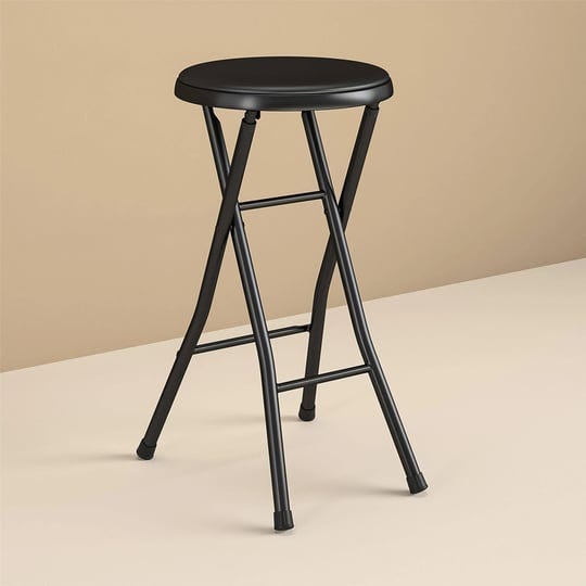 mainstays-black-folding-metal-stool-1