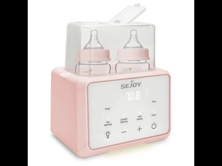sejoy-baby-bottle-warmer-fast-baby-food-heater-for-breast-milk-and-formula-steam-sterilizer-pink-siz-1