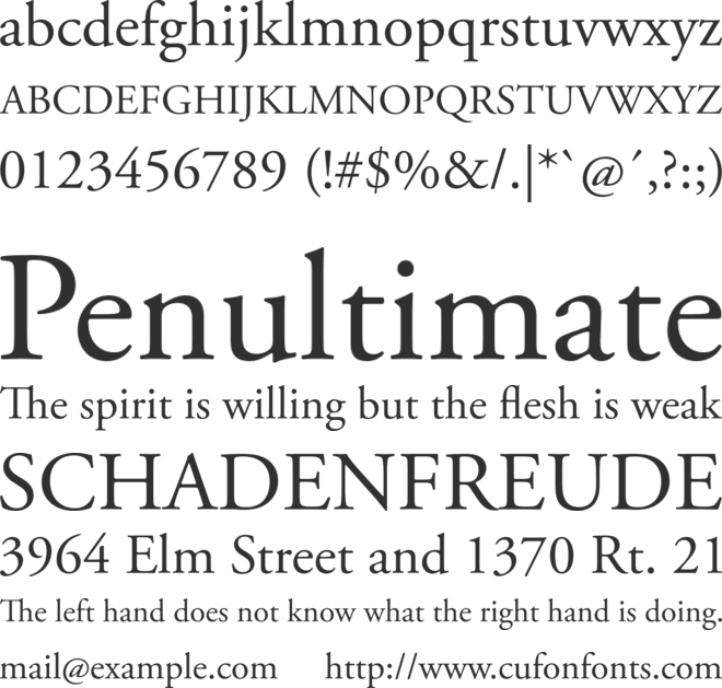 Adobe Garamond Pro Typeface