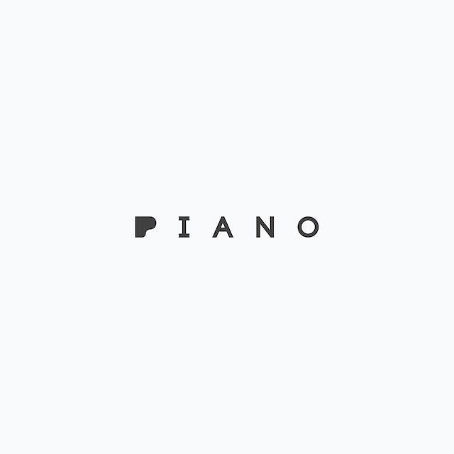 Clever Typographic Logos - Piano