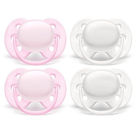 philips-avent-ultra-soft-pacifier-0-6-months-arctic-white-pink-4-pack-scf214-41-1