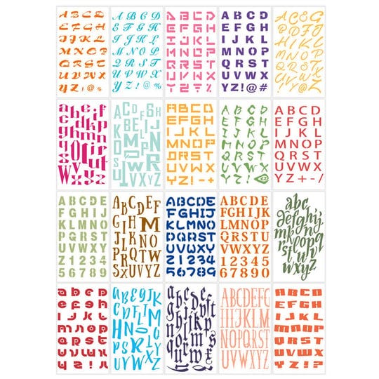 bonana-20-sheets-alphabet-and-number-stencils-letter-template-set-for-journaling-painting-diy-crafts-1