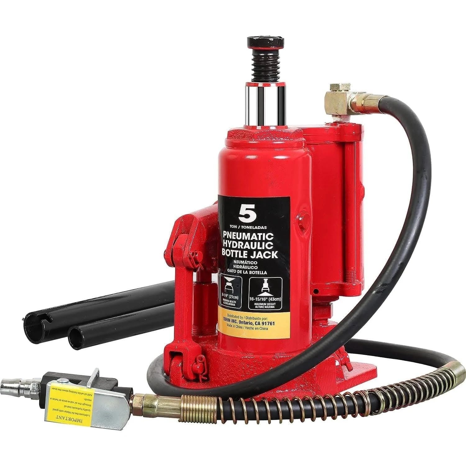 Premium Pneumatic Bottle Jack for Heavy Machines and Equipment | Image