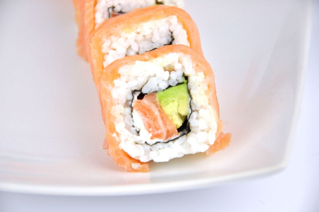 salmon sushi