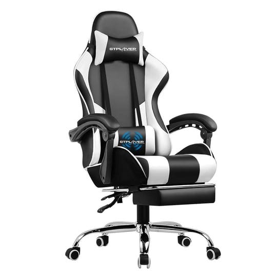 gaming-chair-with-footrest-and-ergonomic-lumbar-massage-pillow-pu-leather-office-chair-white-gtracin-1