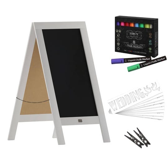 a-frame-chalkboard-with-chalk-markers-by-hbcy-creations-40x20-solid-wood-a-frame-sign-white-double-s-1