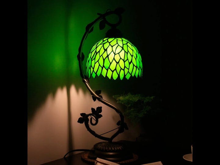 tiffany-style-lamp-green-wisteria-stained-glass-table-desk-reading-light-1