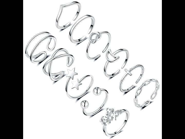 honsny-11pcs-adjustable-stackable-rings-for-women-silver-gold-knuckle-rings-set-joint-finger-rings-p-1