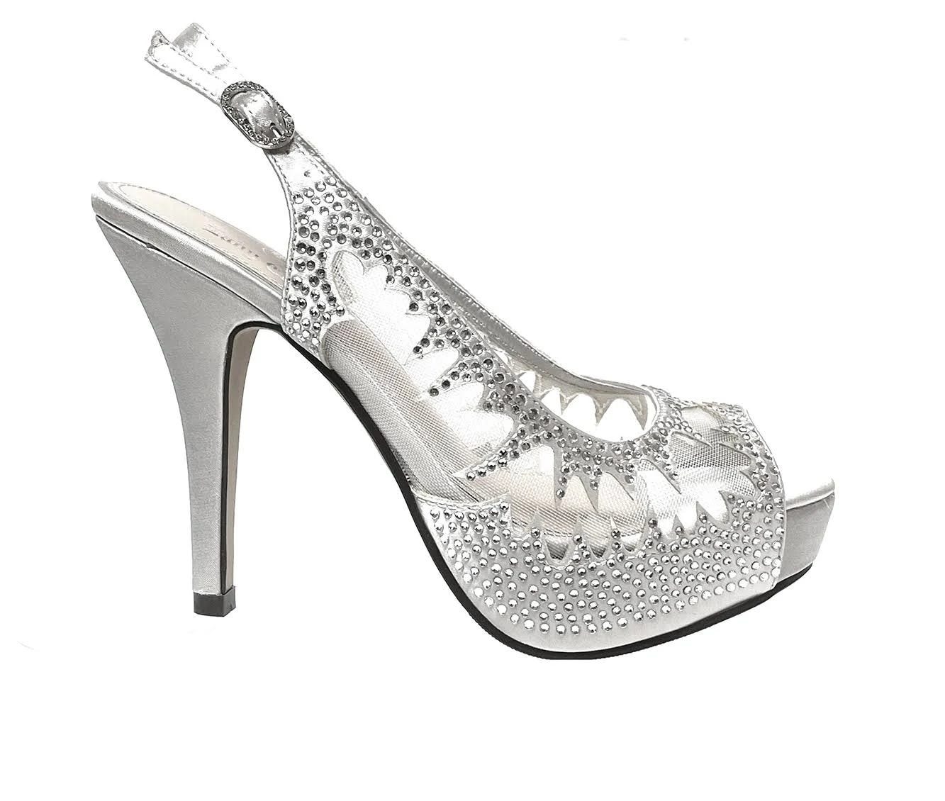 Sexy Silver Platform Sandals for a Glamorous Evening Look | Image