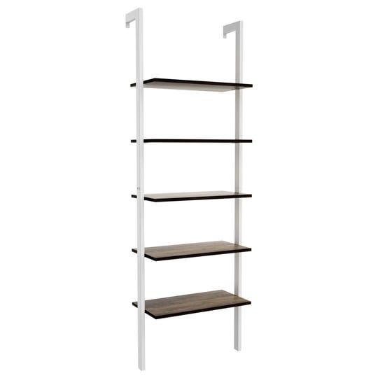 5-tier-metal-frame-ladder-shelf-white-1