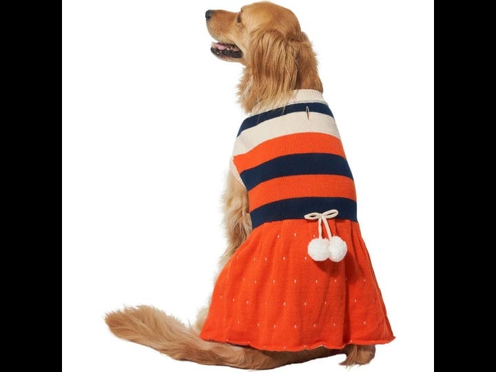 frisco-pom-pom-bow-striped-dog-cat-sweater-dress-x-large-1