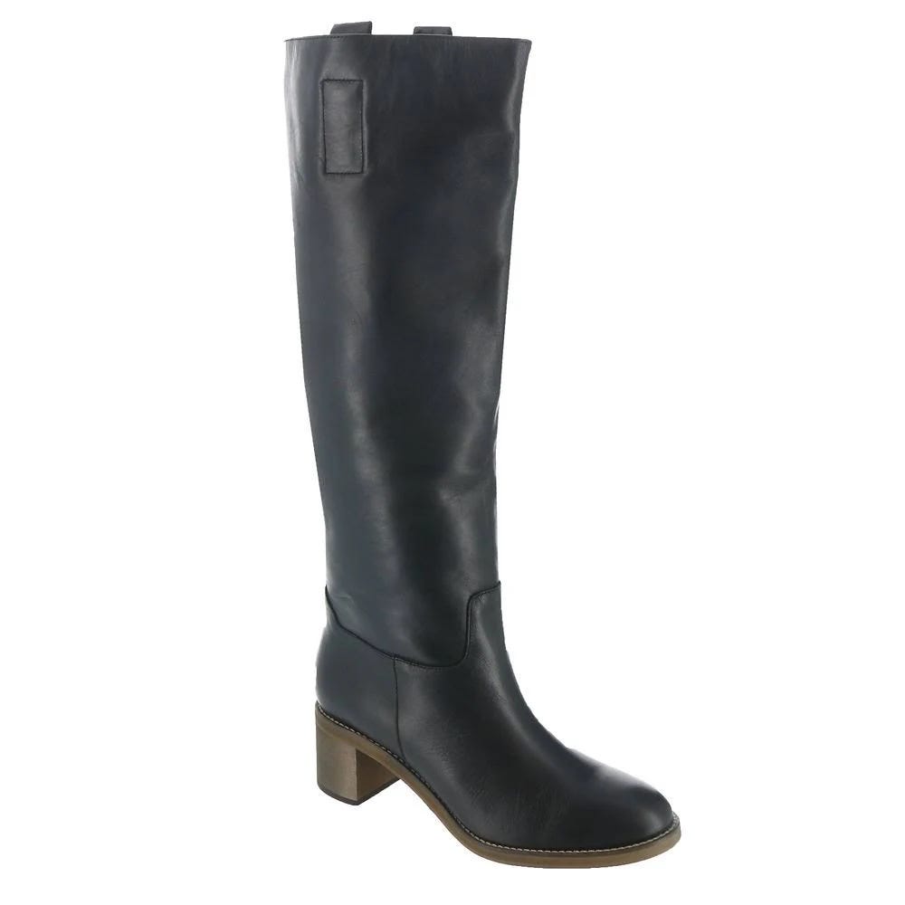 Stylish Black Leather Boot by Free People for Nordstrom | Image