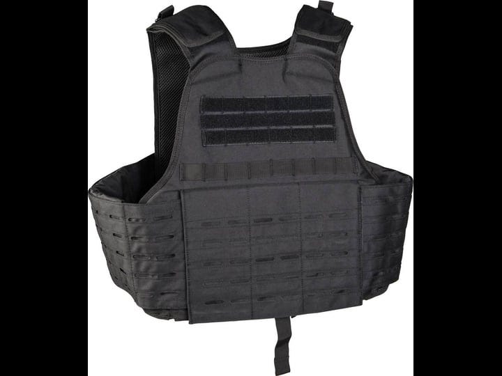 mil-tec-laser-cut-molle-plate-carrier-vest-black-1