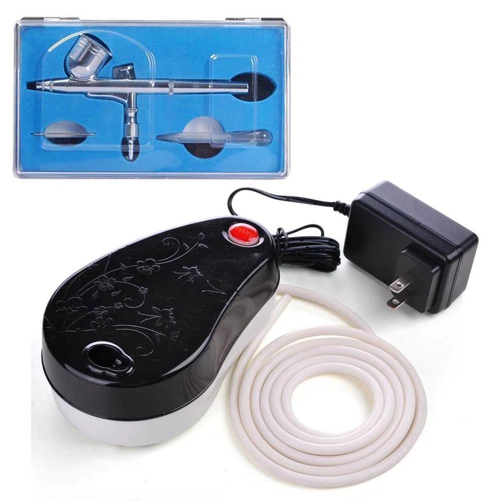 Powerful & Portable Airbrush Compressor with Dual-Action Spray Kit | Image