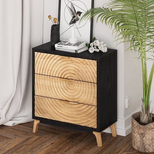 cozayh-modern-farmhouse-nightstand-drawer-with-handcrafted-wood-ring-motif-black-nightstand-3-drawer-1