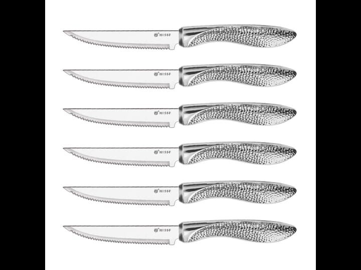 hissf-serrated-steak-knives-stainless-steel-sharp-blade-flatware-steak-knives-set-of-6-unique-hammer-1