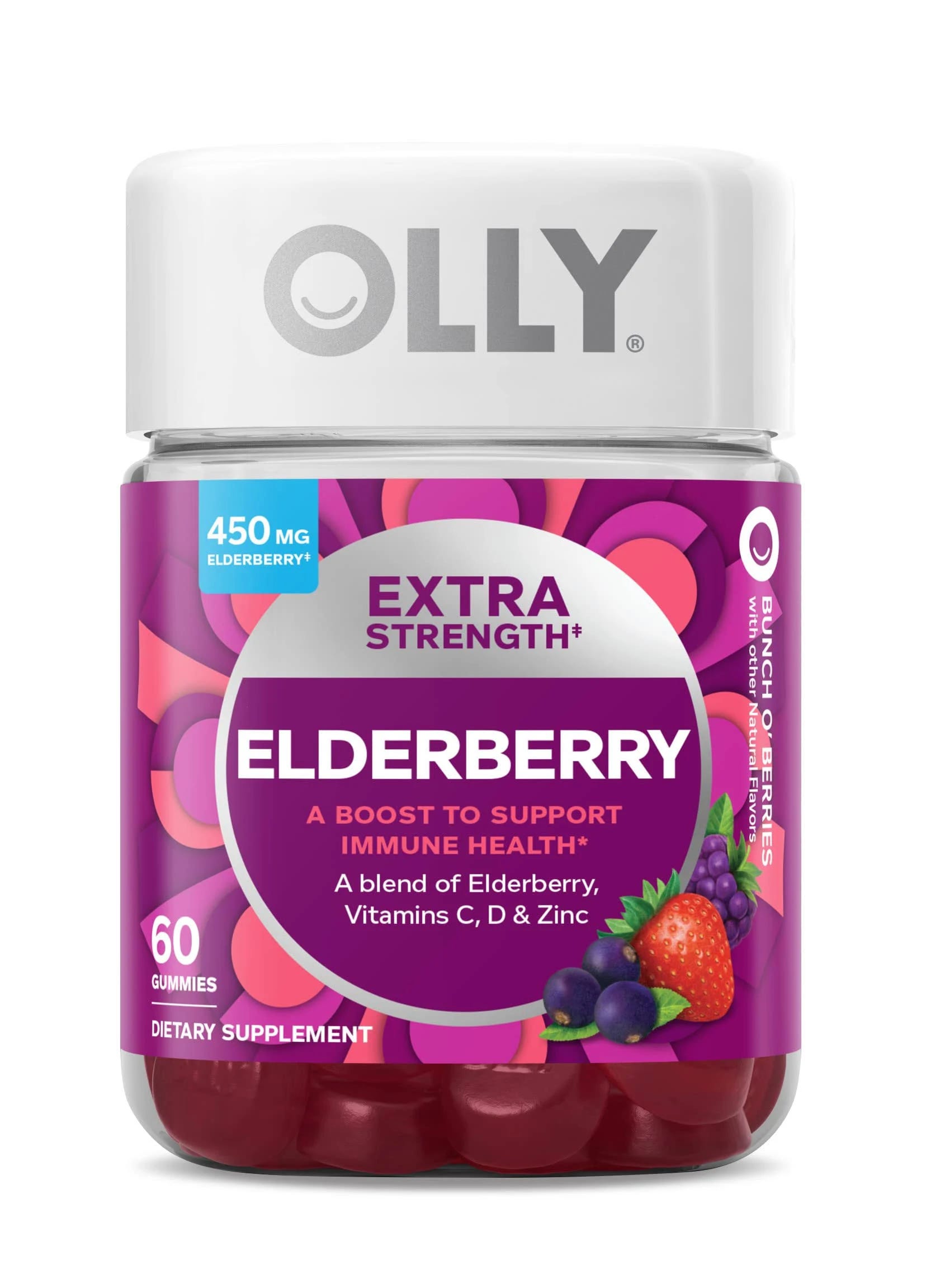 Olly Elderberry Extra Strength Gummies: Immune Support | Image