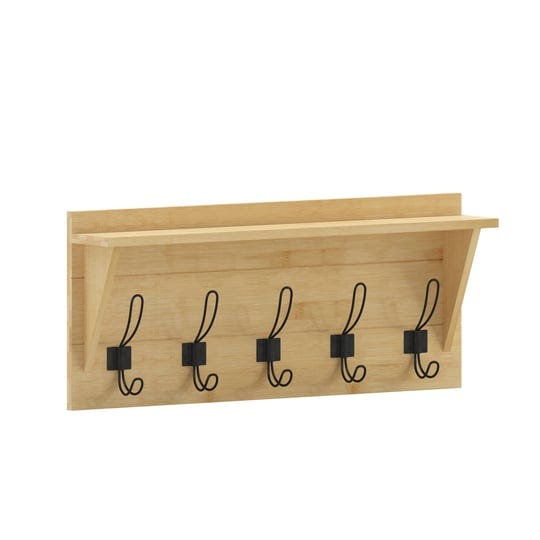 flash-furniture-24-in-daly-wall-mounted-solid-pine-wood-with-upper-shelf-5-hooks-for-entryway-kitche-1