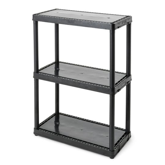 gracious-living-light-duty-solid-12x24x33-inch-storage-shelving-unit-3-shelf-black-1